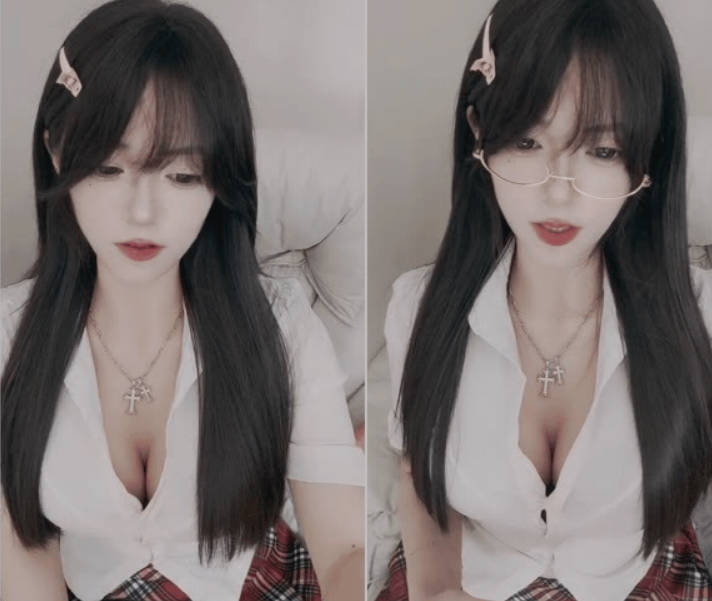 绝色佳人【爱妃】眼睛女神~JK制服~粉嫩雪白巨乳 (2)}